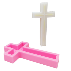 13 Inch Large Christian Cross Silicone <b>Mold</b> Heat Resistant For <b>Candle</b> Resin Soap Plaster Casting Eco Friendly DIY Home Decor Mak - Product Image 1