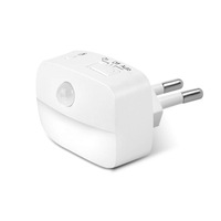 Lampe de nuit LED à détecteur de mouvement PIR, à brancher, allumage/extinction automatique, avec matériau ABS 36V, pour chambre à coucher, salle de bain, couloir, escalier