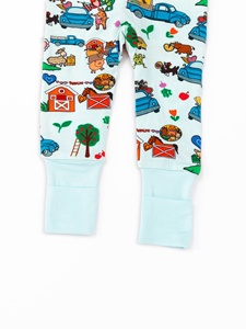 Pijamas <span class=keywords><strong>de</strong></span> Bebé Miozing con Estampado Campestre Pastel, Diseño Personalizado, Ropa <span class=keywords><strong>de</strong></span> Bebé, Pijamas <span class=keywords><strong>de</strong></span> Bambú <span class=keywords><strong>para</strong></span> Eczema - Product Image 6