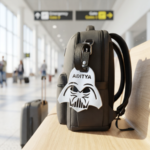 FIGURE CUSTOMIZABLE BRASS SILVER-PLATED CARTOON PIN LUGGAGE <b>TAG</b> - Product Image 3