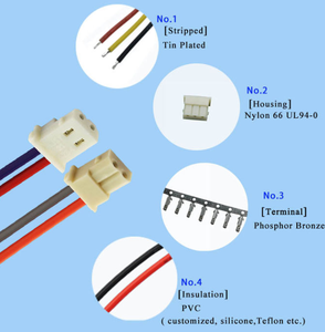 Molex 5264 macho y hembra 2P 2,54mm con 24awg Cable arnés de cableado de la Asamblea - Product Image 2
