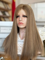 SHY Perruque Cheveux Humains Couleur Marron avec Mèches – En Stock Couleurs Classiques Lace Front Style Personnalisé Fabricant