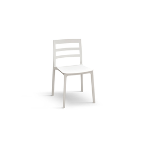 Luca <b>Chair</b> Set Of 4 White Polypropylene Indoor <b>Outdoor</b> Dining <b>Chairs</b> - Product Image 1