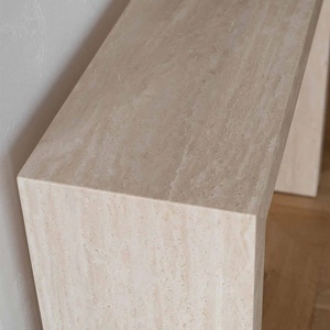 Mesa Consola de <span class=keywords><strong>Entrada</strong></span> de Travertino <span class=keywords><strong>Blanco</strong></span> Natural, Muebles de Interior para Recibidor, Sala de Estar, Casa, Villa - Product Image 4