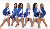 Costume de pom-pom girl sexy pour filles, uniforme de cheerleading entièrement sublimé, vente en gros pour adultes