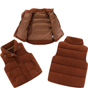 Wholesale Kids Warm Vest Winter Clothing Padded Waistcoat for <strong>Boys</strong> Girls Stand Collar Thickened Children Sleeveless Jacket - Product Image 4