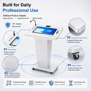 Meilleur prix pour un kiosque numérique tout-en-un avec écran tactile LCD <span class=keywords><strong>intelligent</strong></span> de 21,5 pouces, micro et haut-parleur pour conférence - Product Image 6
