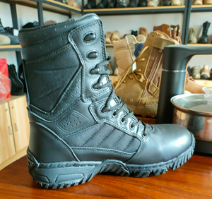 Botas de Cuero Largas Personalizadas DFD1201 para las 4 Estaciones: Verano, Otoño, Primavera e Invierno, Botas Tácticas Transpirables de Altura Media - Product Image 6