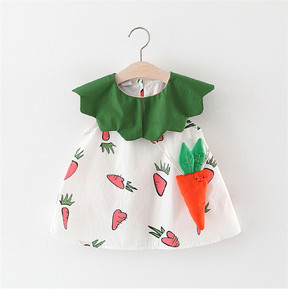 Online Shopping Disposable Printed Baby Clothes Party Kids Child Dresses for Girls in India Pictures - Product Image 2