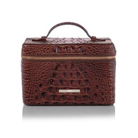 Sac de maquillage pour femmes COSSNI, sac de maquillage en cuir véritable, sac cosmétique de luxe pour femmes, sac de toilette de voyage avec certification ISO&CE