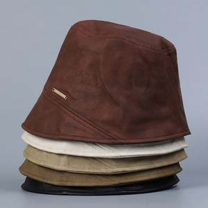 Sombrero de Pescador para Mujer 2025, Otoño Invierno, Nuevo, Juvenil, Casual, Urbano, Moderno, con Diseño Metálico y Serigrafía - Product Image 1