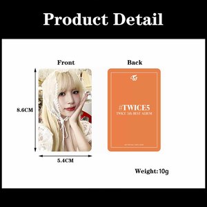 9 pièces/ensemble KPOP TWICE5 JP Album Photocards Liste Tzuyu <span class=keywords><strong>Nayeon</strong></span> MOMO Sana Lovely Selfie Lomo Cards ONCE Fans Collection Cartes postales - Product Image 6