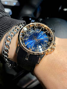 Reloj de Pulsera para Hombre, Diseño de Agujero Negro, Ecológico, Acrílico, Moda Casual de Negocios, No es de Sobremesa - Product Image 3