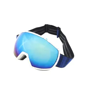 Yüksek kaliteli özelleştirilebilir unisex ayna kayak gözlüğü UV400 çift lens spor kayak gözlükleri özel