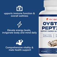 Capsules de peptides d'huîtres - Capsules de peptides d'huîtres pour le soutien antioxydant avec Maca et Ginseng, protection cellulaire et anti-âge
