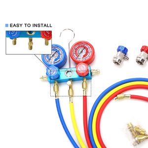 J304 डिजिटल एचवीएसी प्रशीतन एयर कंडीशनिंग उपकरण कई गुना गेज सेट किया गया है R502 एसी गेज दबाव गेज दबाव गेज - Product Image 5