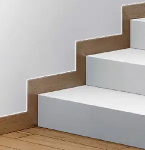 Plinthes — planches de plinthes en aluminium anti-feu d'escalier, garniture de tableau de bord de qualité supérieure