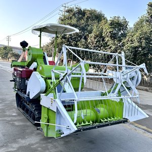 Moissonneuse-batteuse 4LZ-10HXD 25 CV sur chenilles à double lame pour blé, machine de récolte de céréales haute productivité - Product Image 1