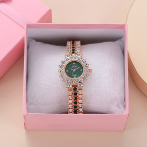Emerald <strong>Set</strong> Sparkling Rhinestone <strong>Watch</strong> Star Sky Dial <strong>Watch</strong>+Eardrop+Chain 3pcs/<strong>set</strong> <strong>Watch</strong> Women's <strong>Set</strong> - Product Image 5
