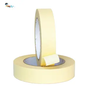 Recyclable High Temperature 150 Degrees Resistant No-Residual Automotive Spray Paint Crepe Paper Masking Self Adhesive Tape