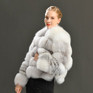 Manteaux en fourrure véritable pour femme, veste en fourrure naturelle pour femme, manteau chaud d'hiver en fourrure véritable pour femme, renard, offre spéciale - Product Image 5