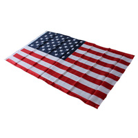 Drapeaux nationaux personnalisés double face, format jumbo 90x150cm (3x5 pieds), en polyester, imprimés numériquement, promotion USA, vente en gros