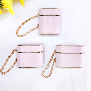 Para <span class=keywords><strong>Airpods</strong></span> 4 Pro 2, funda protectora de lujo para auriculares, cadena de moda, diseño de cubo, tipo de negocios, Funda de cuero PU para auriculares - Product Image 4