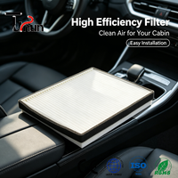 Filtre à air d'habitacle HEPA TUSHUN en gros d'usine, filtration PM2.5 à 99 %, antibactérien pour voitures BYD/CHEVROLET/OPEL/DONGFENG