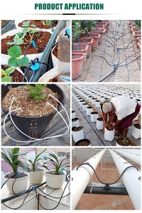 Kit d'irrigation goutte à goutte en plastique pour serre, 4 voies, avec aiguilles d'arrosage en forme d'<span class=keywords><strong>araignée</strong></span> pour système d'irrigation de jardin - Product Image 6
