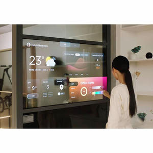 หน้าจอ <span class=keywords><strong>OLED</strong></span> แบบโปร่งใสต่อประกอบได้ ทีวีแนวตั้ง HD 1920x1080 บางเฉียบ แสงส่องสว่างในตัว ระบบสัมผัสอัจฉริยะ สำหรับโฆษณาในห้างสรรพสินค้า - Product Image 3