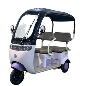 Electric Tricycle With Canopy 4 Seats 20-32Ah Battery 40km Range Closed Body For Adults Commuting And Leisure - Product Image 5