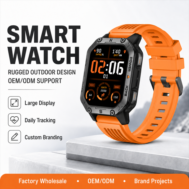 Custom Logo G15 Large Screen AMOLED Smartwatch GPS Outdoor Sports Watch Calling Daily Health Tracker for Men Women
