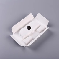 Support de poudre libre en pulpe de papier de canne à sucre moulé, écologique, jetable et biodégradable pour emballage cosmétique, avec logo personnalisé