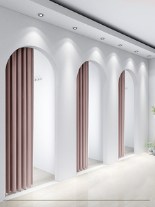 Rideau <span class=keywords><strong>de</strong></span> séparation télescopique sans perçage pour vestiaire et <span class=keywords><strong>magasin</strong></span> <span class=keywords><strong>de</strong></span> vêtements - Product Image 2