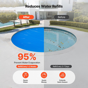Cubierta Solar para Piscina, Redonda, de <span class=keywords><strong>24</strong></span> pies, Azul, de 16 Mil, con Burbujas y Material PE, Retención de Calor, Fabricación China, Venta al Por Mayor, ODM - Product Image 5