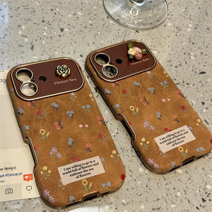 Custodia <span class=keywords><strong>per</strong></span> <span class=keywords><strong>telefono</strong></span> in pelle di lusso Premium con motivo floreale <span class=keywords><strong>mare</strong></span> custodia antiurto <span class=keywords><strong>per</strong></span> iPhone 16 15 14 Pro <span class=keywords><strong>Cover</strong></span> Max - Product Image 1