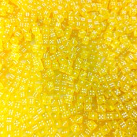 Dés en acrylique personnalisés en vrac, multicolores, transparents, petits, minuscules, pour jeux de rôle, 5 mm