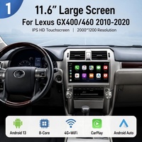 Autoradio Android 13 RoadNavi avec lecteur CD DSP pour Lexus GX400 460 2010-2020, CarPlay sans fil, 4G, 360