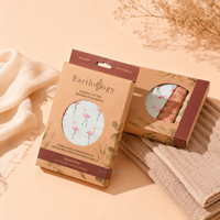 Boîte d'emballage en carton pliable personnalisée, économique et écologique, avec fenêtre découpée et languette de suspension, pour foulards, serviettes et vêtements