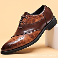 Herren Business Formelle Kunstleder-Schuhe Leichte Trendige Flache Oxford-Hochzeitsschuhe Bräutigam-Schuhe Anzugschuhe Büro