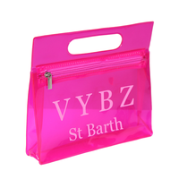 Sac à fermeture pression EVA en plastique personnalisé avec fermeture à glissière pochette bouton en PVC et style tendance pour les voyages