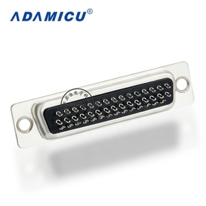 Connecteur D-Sub <span class=keywords><strong>HD44</strong></span> industriel à 44 broches femelle, contacts à souder, matériau en laiton, courant nominal 2A pour les connexions de fils - Product Image 6