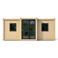 Maison conteneur entièrement meublée en acier, 2 chambres, 1 salle de bain, installation facile, extensible, pour maisonnette préfabriquée, prête à être expédiée