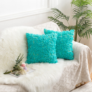 <span class=keywords><strong>Housse</strong></span> <span class=keywords><strong>de</strong></span> coussin décoratif <span class=keywords><strong>de</strong></span> couleur <span class=keywords><strong>Rose</strong></span> et bleu, taie d'oreiller <span class=keywords><strong>de</strong></span> luxe <span class=keywords><strong>de</strong></span> haute qualité, Design épaissi, 45x45mm - Product Image 5