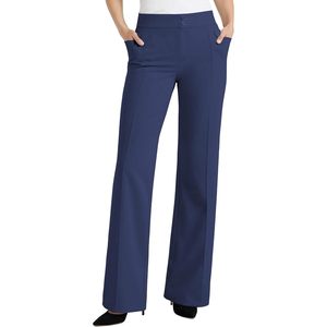 Pantalones de Vestir de Pierna Ancha y Cintura Alta para Mujer FOXA, Pantalones Casuales de Negocios para Oficina, Elásticos, Antiarrugas, con Tela con Memoria - Product Image 1