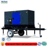 Type de remorque digne de confiance 6 groupes électrogènes diesel du cylindre 200KW fournissant l'électricité stable actionnée par le moteur de Cummin