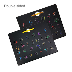Ücretsiz oyun çift taraflı üst ve alt kılıf manyetik yazı tahtası çocuklar için eğitici oyuncak - Product Image 1
