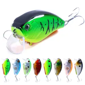 Topwater Umpan Crank Mini 6Cm 17G, Umpan Pancing Engkol Kecil untuk Bass Trout Minnow Buatan Keras