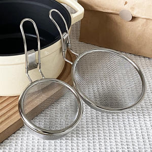 Passoire de cuisine en acier inoxydable 18/8 de qualité alimentaire, à suspendre aux casseroles et aux poêles, passoire à pâtes et à nouilles pour la cuisine - Product Image 4