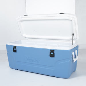 Glacière isotherme vintage personnalisée Ecooler en PE étanche 125L pour le stockage de poisson, de glace, de nourriture et de canettes, portable pour le camping et les pique-niques - Product Image 1